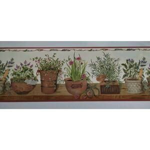 Lot of 2 Chesapeake Wall Covering - Wall Borders - Potted Plants - Gardening